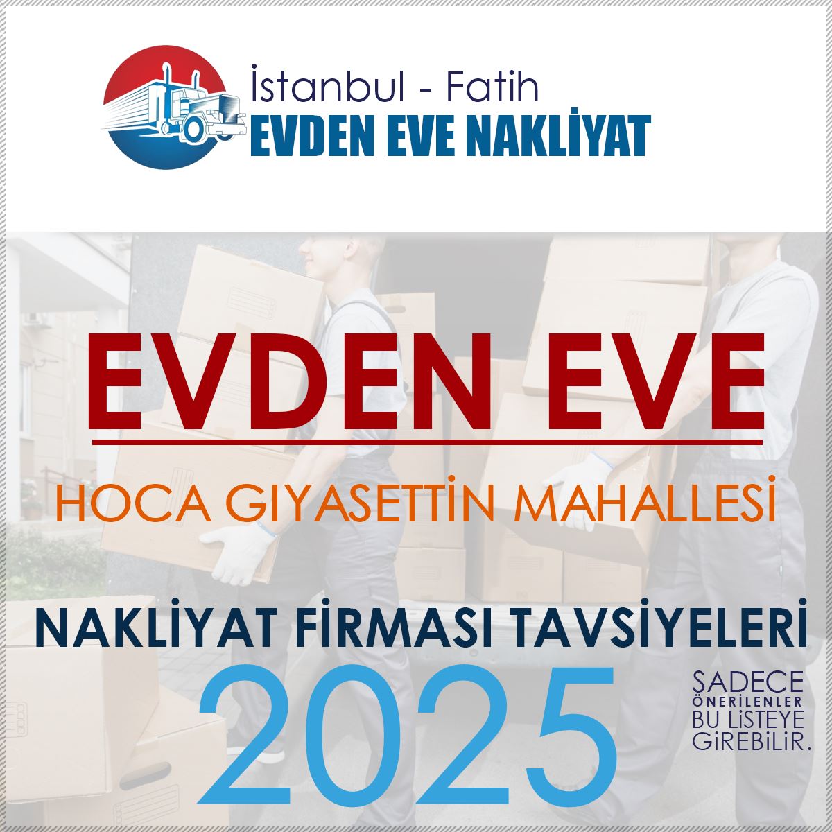 Hoca Gıyasettin Evden Eve Nakliyat Firmaları